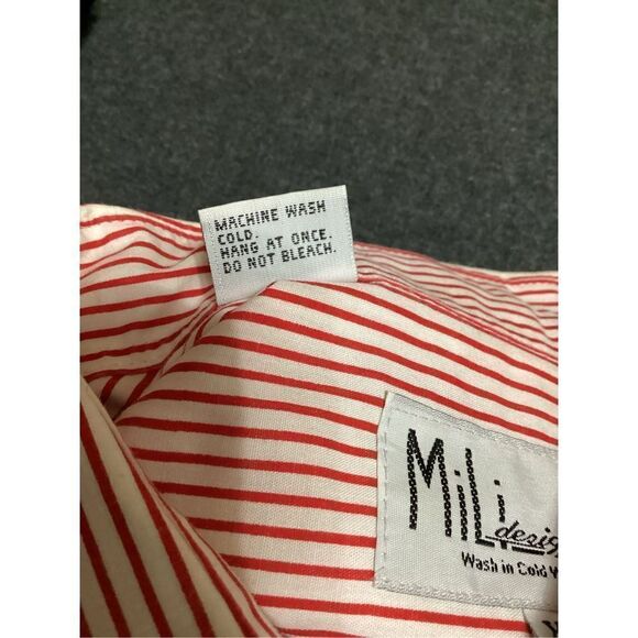 Vintage Mili Designs Stripe Button Down Christmas Shirt Size: XL - Picture 8 of 11